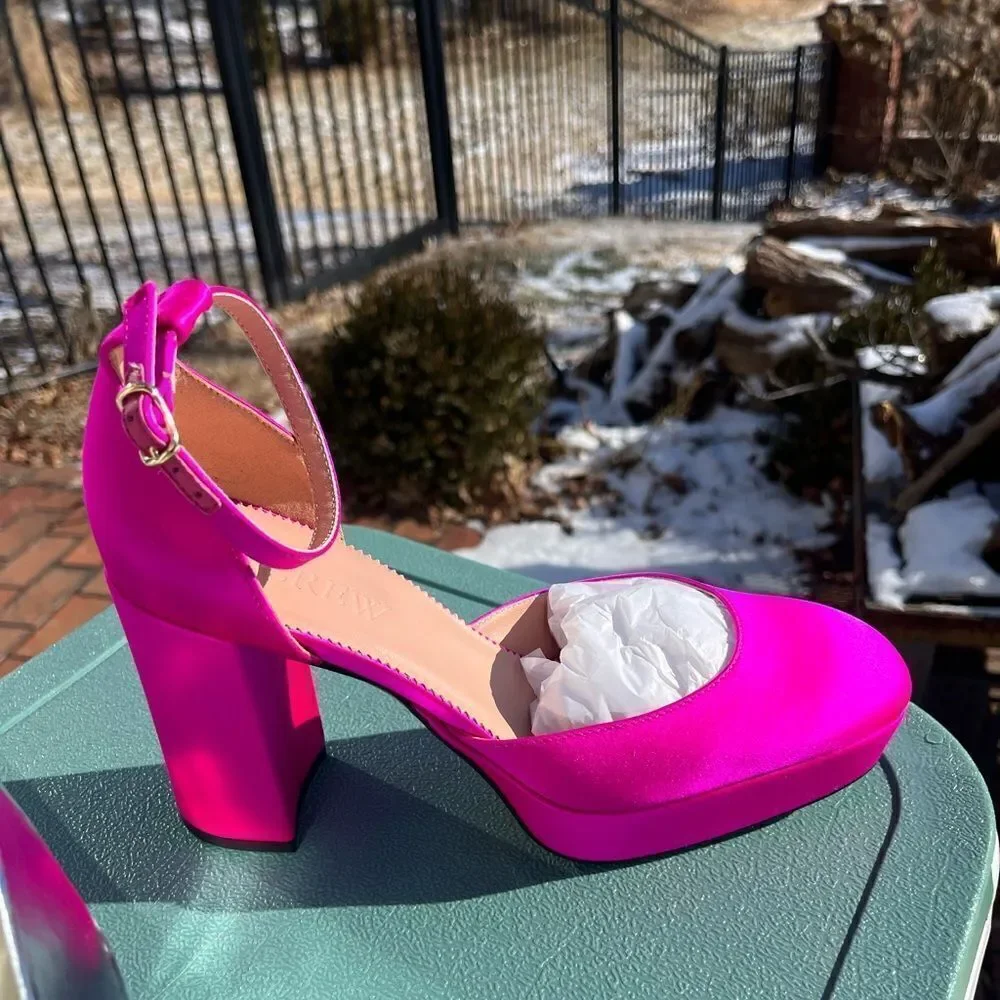 J Crew Collection Maisie Made in Italy Platform Heels NIB